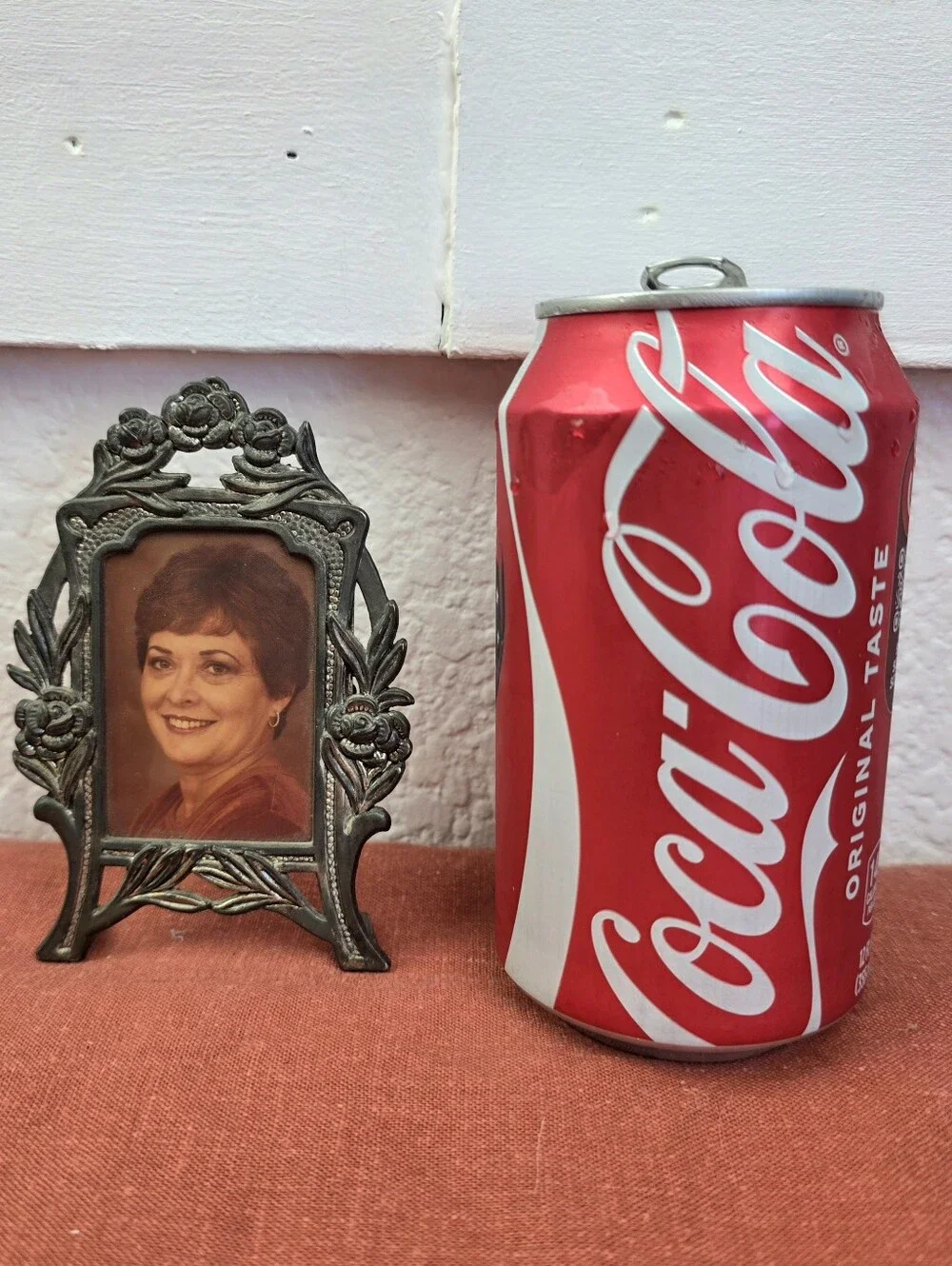 Vintage Miniature Metal Art Nouveau Frame